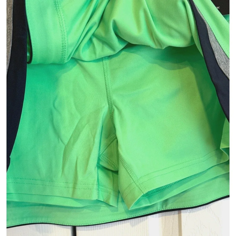 NEW Bolle‎ High Performance Tennis Skirt Skorts Neon Green Women's Size Large